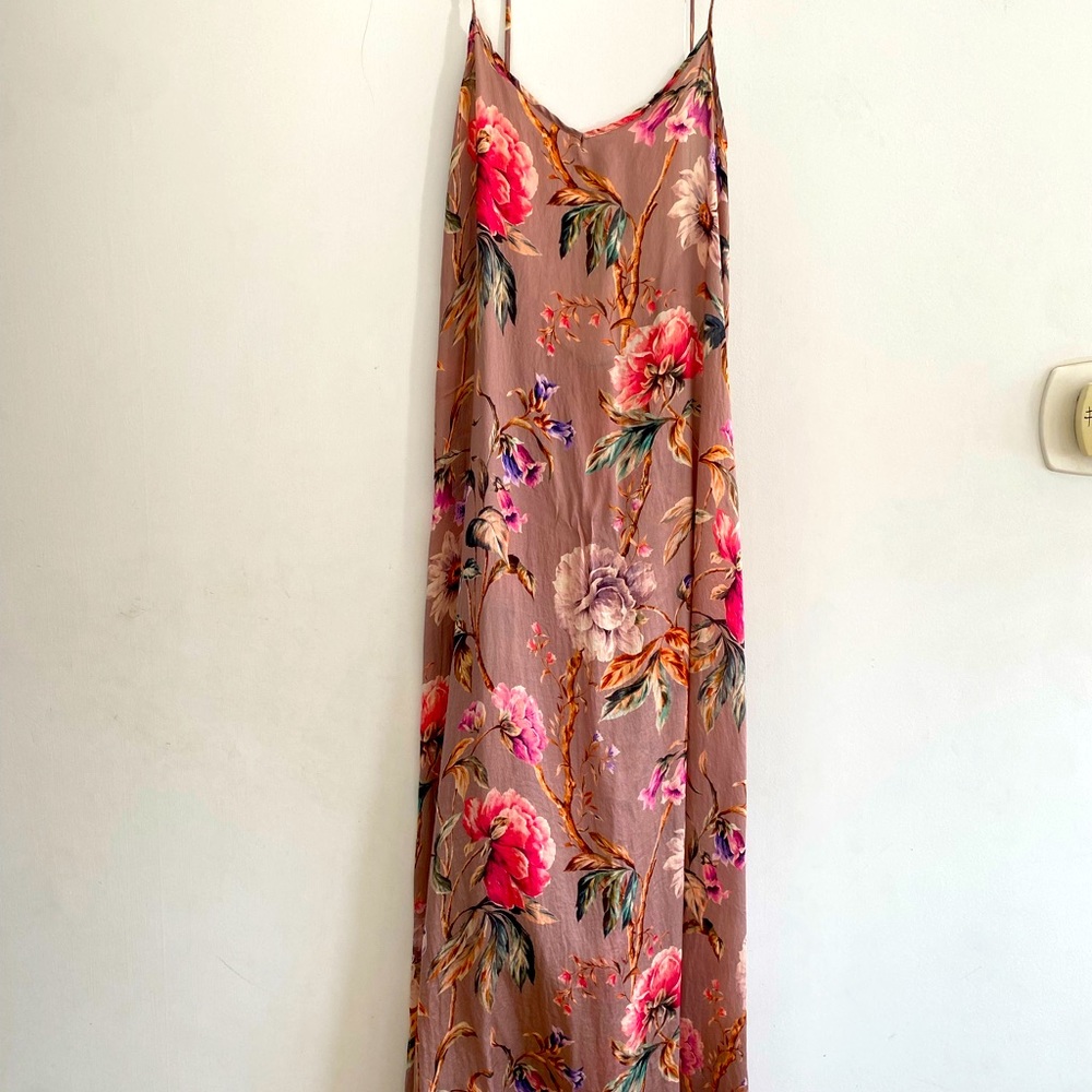 Vitamin A Bisette flower silk dress